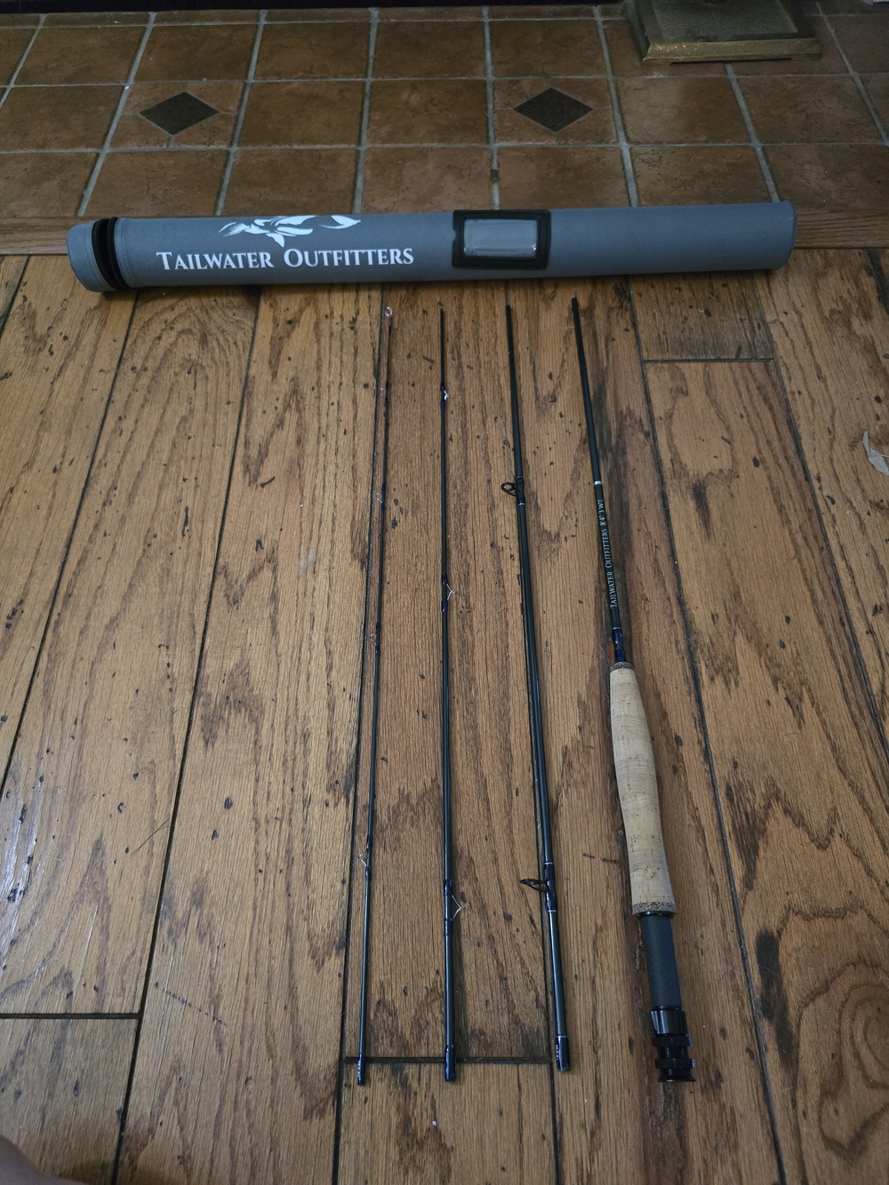 Tailwater Outfitters Fly Rod with Tube - Gray